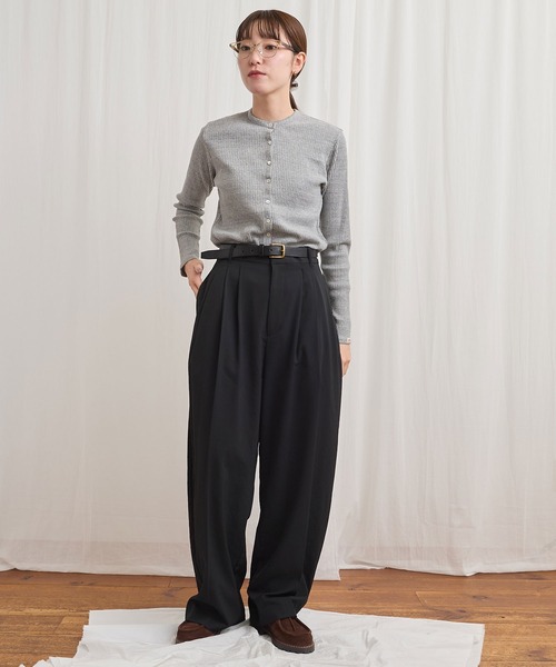 fig London（フィグロンドン） カーディガン DAILY rib cardigan