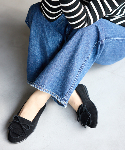LE TALON（ル タロン） シューズ レザーモールドキルトモカシン
