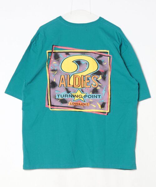 「ALDIES」 ワンポイント半袖Tシャツ FREE ブルー メンズ_画像2