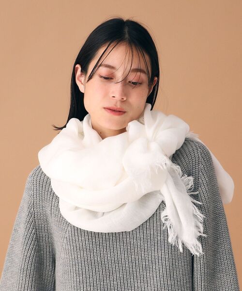 「ASAUCE MELER」 ストール 00 ブラック レディース_画像6