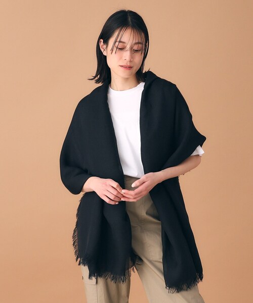「ASAUCE MELER」 ストール 00 ブラック レディース_画像8