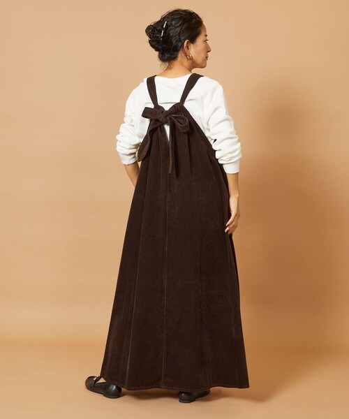 「Freada」 サロペットスカート ONE SIZE ダークブラウン レディース_画像8