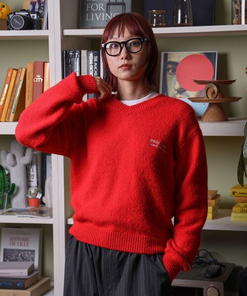 「FFEIN」 長袖ニット MEDIUM ブラック メンズ_画像9