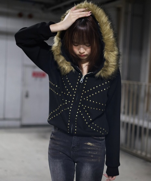 ユニオンジャック フード付きパーカー Sサイズ ATMARK パーカー 「フリーサイズ / UNISEX 」ユニオンジャック