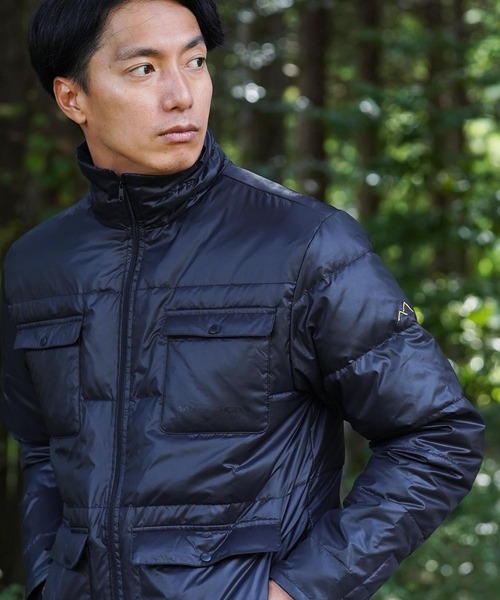 「Woods」 ダウンジャケット「tyghusコラボ」 MEDIUM ブラック メンズ_画像4