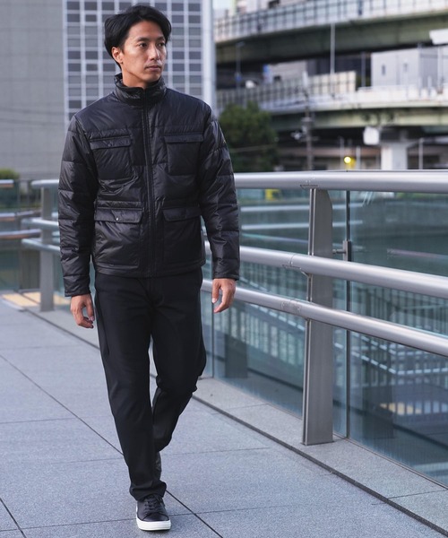 「Woods」 ダウンジャケット「tyghusコラボ」 MEDIUM ブラック メンズ_画像6