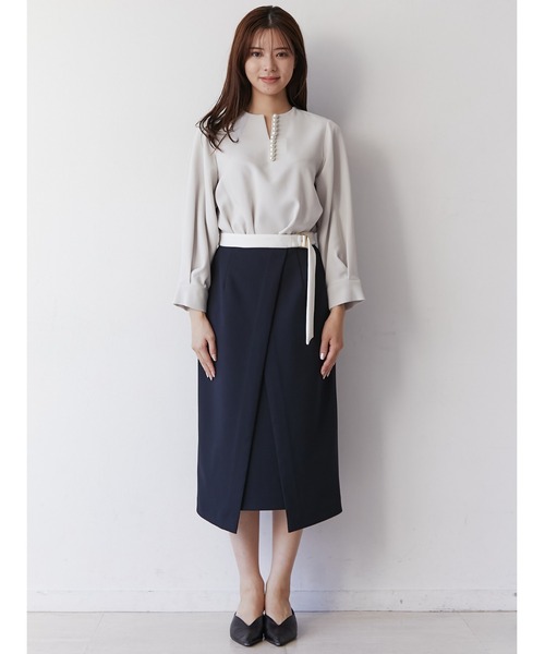 「TONAL」 長袖ブラウス 38 ブラック レディース_画像2