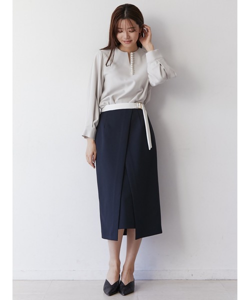 「TONAL」 長袖ブラウス 38 ブラック レディース_画像5