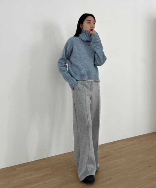 「Didot.showroom」 タートルネックニット FREE ブラウン レディース_画像8