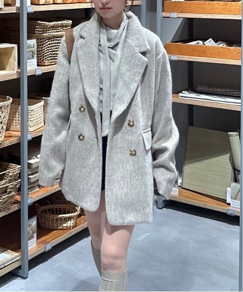 「solleim」 コート L アイボリー レディース_画像6