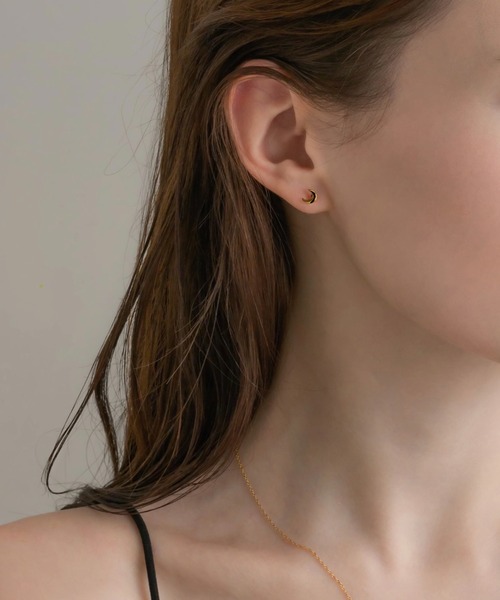 「muku」 ピアス（両耳用） FREE シルバー レディース_画像3