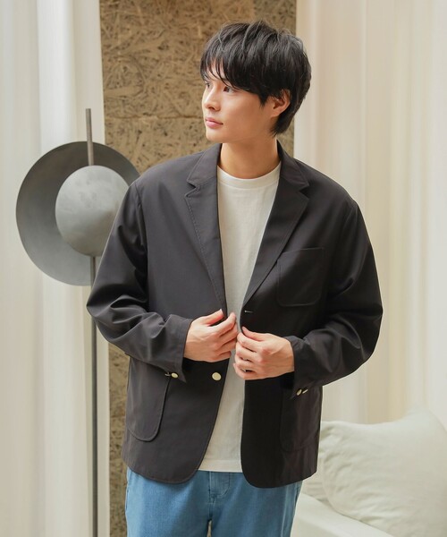 「BEAMS HEART」 テーラードジャケット S ネイビー メンズ_画像3