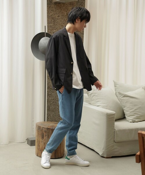 「BEAMS HEART」 テーラードジャケット S ネイビー メンズ_画像8