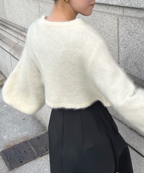 JENNE」 ニットカーディガン SMALL ホワイト レディース : ZOZOTOWN