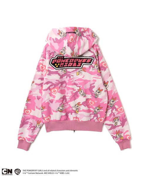 atmos girls パーカー The Powerpuff Girls x atmos pink Camouflage