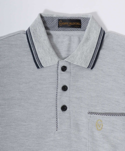 GIANNI VALENTINO（ジャンニバレンチノ） ポロシャツ 半袖 メンズ
