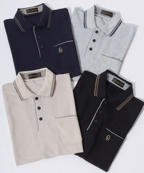 GIANNI VALENTINO（ジャンニバレンチノ） ポロシャツ 半袖 メンズ