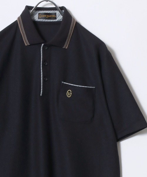 GIANNI VALENTINO（ジャンニバレンチノ） ポロシャツ 半袖 メンズ