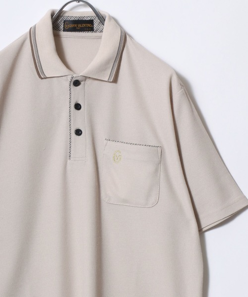GIANNI VALENTINO（ジャンニバレンチノ） ポロシャツ 半袖 メンズ