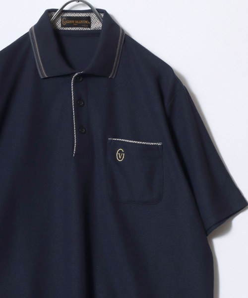 GIANNI VALENTINO（ジャンニバレンチノ） ポロシャツ 半袖 メンズ