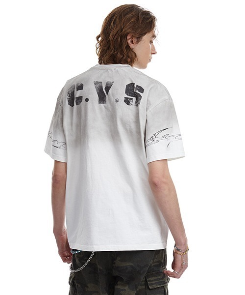 Ressaca（レサーカ） tシャツ オーバーサイズユーズド加工ナンバーロゴ