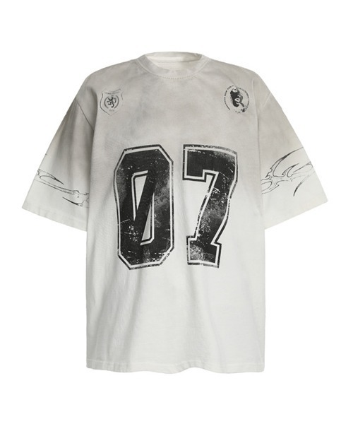 Ressaca（レサーカ） tシャツ オーバーサイズユーズド加工ナンバーロゴ