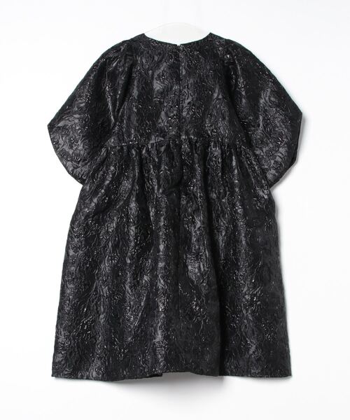 「CAROLINA GLASER」 7分袖ワンピース ONE SIZE ブラック レディースの画像