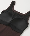 タンクトップ ノースリーブ デコルテタンクトッ...の詳細画像3