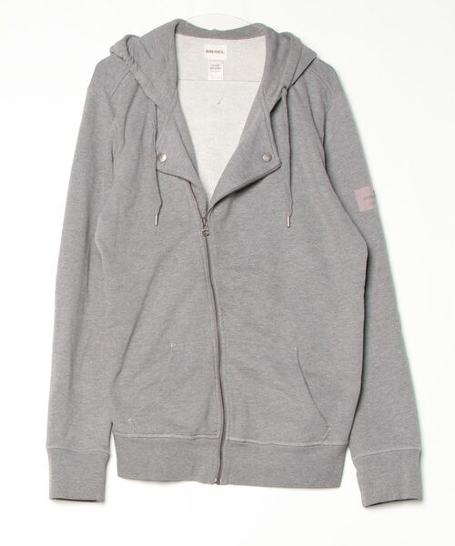 DIESEL(ディーゼル) ジップアップパーカー L グレー メンズ DIESEL(ディーゼル) ジップアップパーカー L グレー メンズ