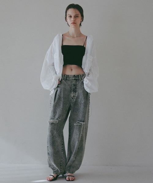 コート アウター 「EF(エフ)」シアーフーディブルゾン（WOMEN） レディースの画像
