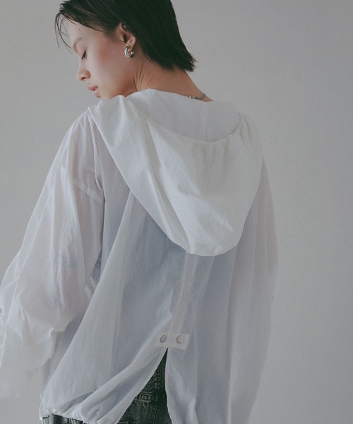 コート アウター 「EF(エフ)」シアーフーディブルゾン（WOMEN） レディースの画像