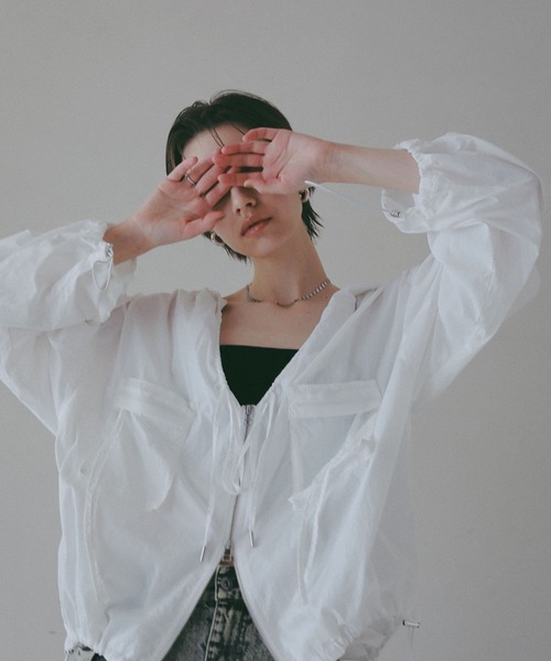 コート アウター 「EF(エフ)」シアーフーディブルゾン（WOMEN） レディースの画像