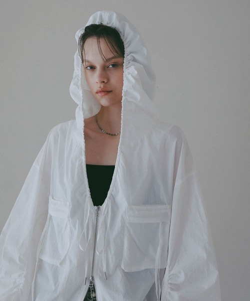 コート アウター 「EF(エフ)」シアーフーディブルゾン（WOMEN） レディースの画像