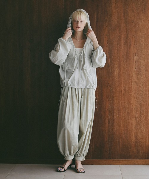 コート アウター 「EF(エフ)」シアーフーディブルゾン（WOMEN） レディースの画像
