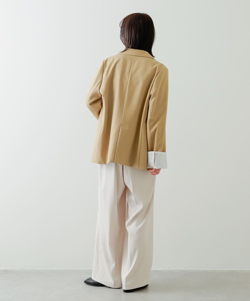 「SENSE OF PLACE by URBAN RESEARCH」 テーラードジャケット ONE チャコールグレー レディース_画像9