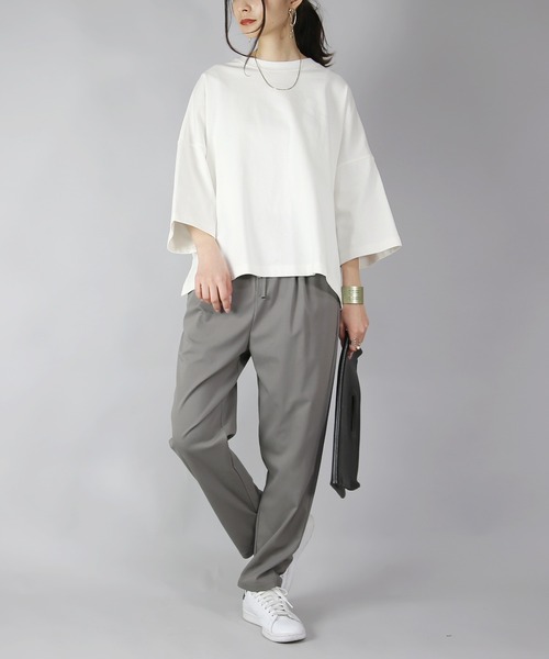 「and it_」 半袖Tシャツ M-L アイボリー レディース_画像3