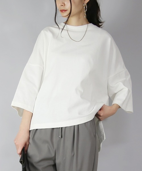 「and it_」 半袖Tシャツ M-L アイボリー レディース_画像5