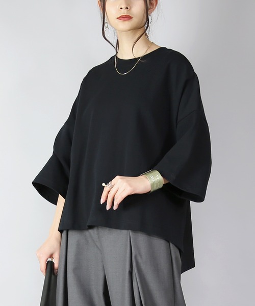 「and it_」 半袖Tシャツ M-L アイボリー レディース_画像7