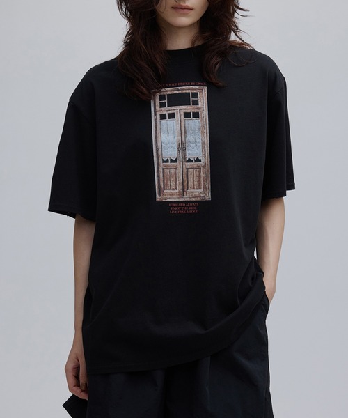 Ameri（アメリ） tシャツ 半袖 VINTAGE GRAPHIC OVER TEE レディース