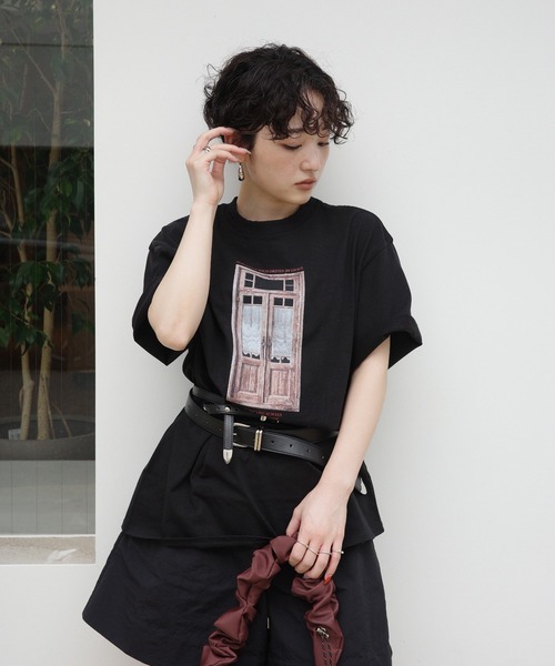 Ameri（アメリ） tシャツ 半袖 VINTAGE GRAPHIC OVER TEE レディース