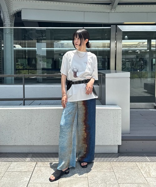 Ameri（アメリ） tシャツ 半袖 VINTAGE GRAPHIC OVER TEE レディース