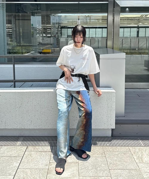 Ameri（アメリ） tシャツ 半袖 VINTAGE GRAPHIC OVER TEE レディース