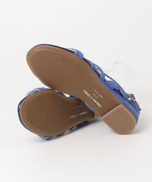 「ODETTE E ODILE」 フラットサンダル 21.5cm ブルー レディース_画像3
