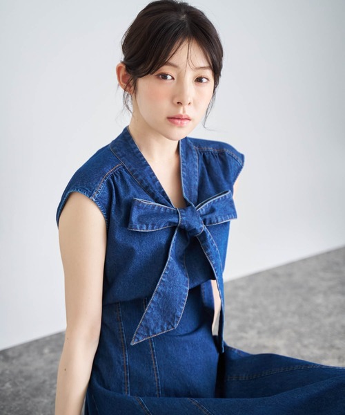 NOELA（ノエラ） ワンピース デニムリボンワンピース : ZOZOTOWN Yahoo