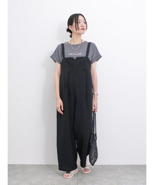 「Samansa Mos2 blue」 オーバーオール F ネイビー レディース_画像3