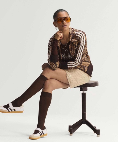 adidas（アディダス） ジャージ サテン スネーク プリント ファイヤー