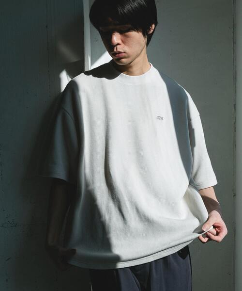 「LACOSTE」 半袖Tシャツ 4 アイボリー メンズ_画像3
