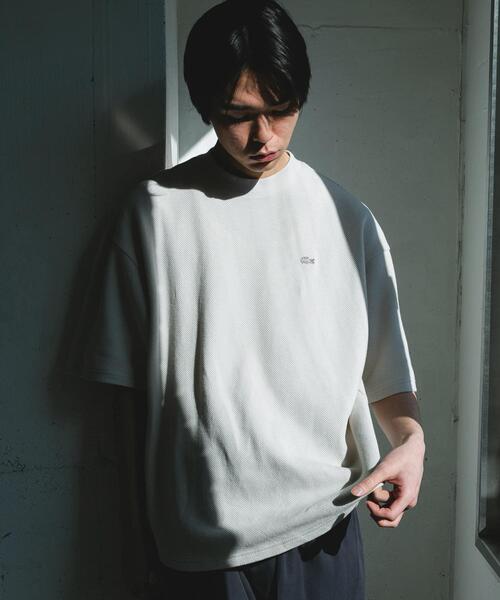 「LACOSTE」 半袖Tシャツ 4 アイボリー メンズ_画像4