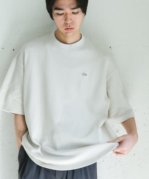 「LACOSTE」 半袖Tシャツ 4 アイボリー メンズ_画像5