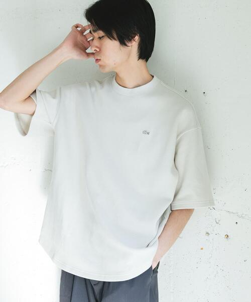 「LACOSTE」 半袖Tシャツ 4 アイボリー メンズ_画像6